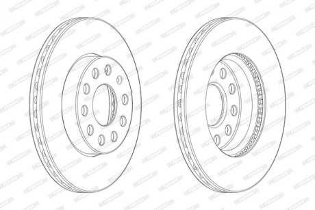 Гальмівний диск FERODO DDF2400C1