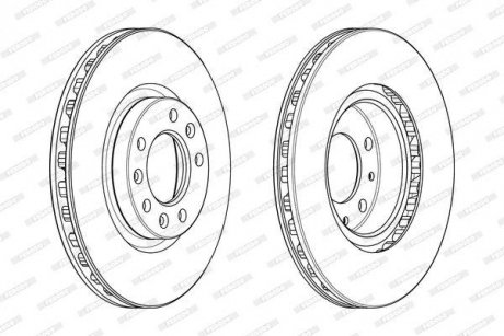 Гальмівний диск FERODO DDF2401C1