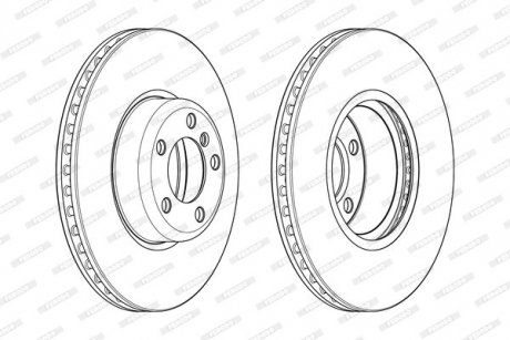Диск гальмівний FERODO DDF2403C1 (фото 1)