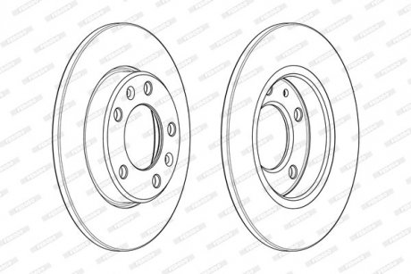 Гальмівний диск FERODO DDF2406C