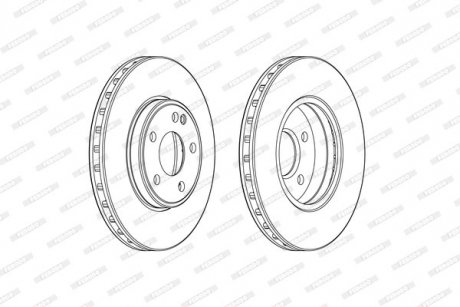 Диск тормозной FERODO DDF2460C