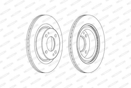 Тормозной диск FERODO DDF2467C