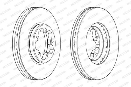 Диск гальмівний FERODO DDF2469