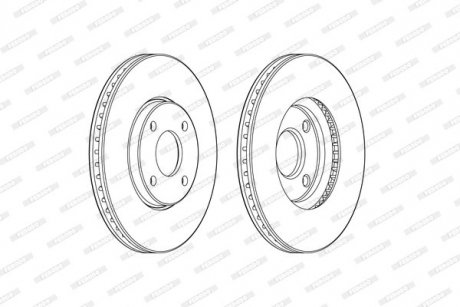 Тормозной диск FERODO DDF2478C