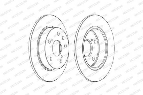 Диск тормозной FERODO DDF2493C