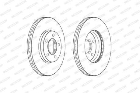 Тормозной диск FERODO DDF2509C