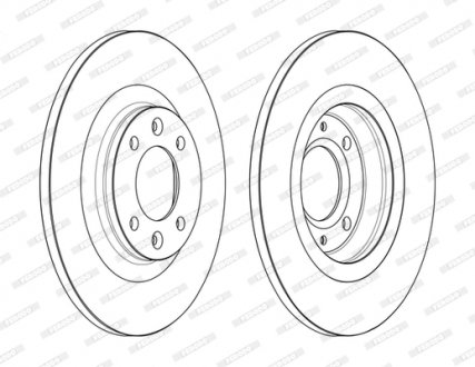 Гальмівний диск FERODO DDF2511C