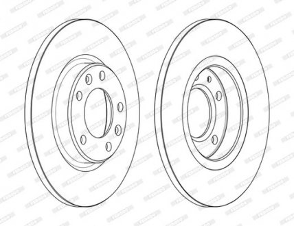 Тормозной диск FERODO DDF2569C