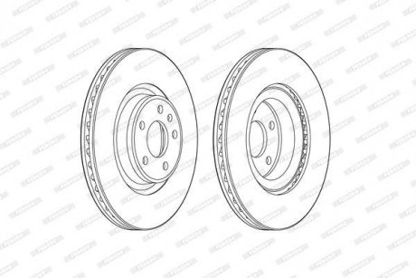 Диск гальмівний FERODO DDF2597C-1