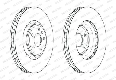 Гальмівний диск FERODO DDF2598C1