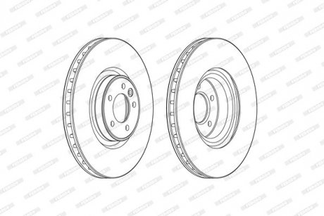 Диск тормозной FERODO DDF2601C1