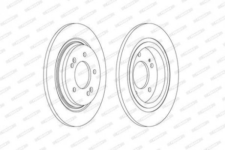 Диск тормозной FERODO DDF2604C (фото 1)