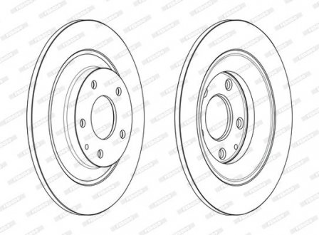 Диск тормозной FERODO DDF2609C (фото 1)