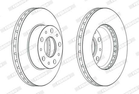 Тормозной диск FERODO DDF2659