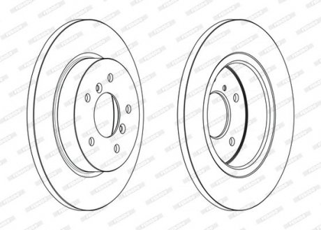 Тормозной диск FERODO DDF2683C