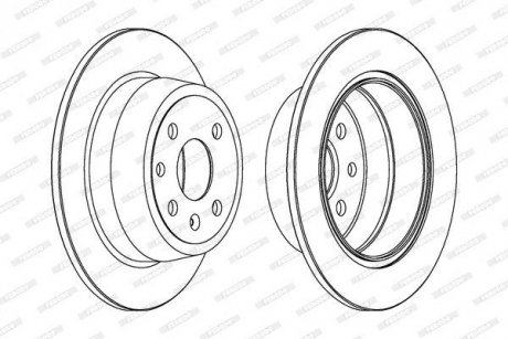 Тормозной диск FERODO DDF331C