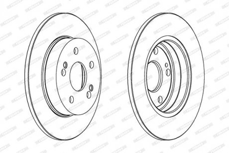 Диск тормозной FERODO DDF555