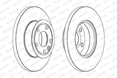 Диск тормозной FERODO DDF562C