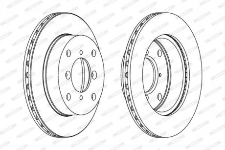 Диск тормозной FERODO DDF623C