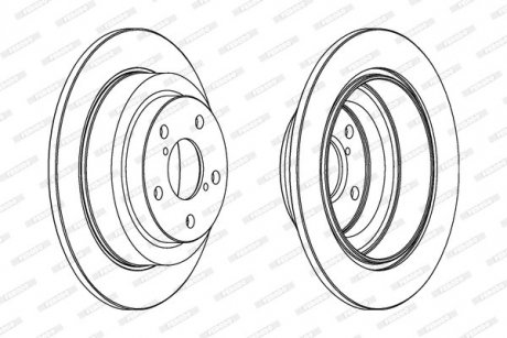 Диск тормозной FERODO DDF678C (фото 1)