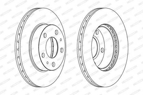 Гальмівний диск FERODO DDF768C