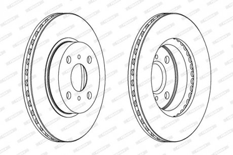 Диск гальмівний FERODO DDF794C