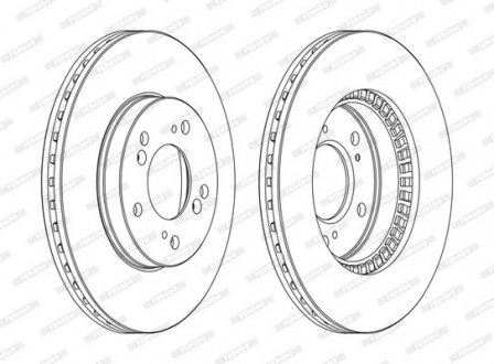 Диск тормозной FERODO DDF829C