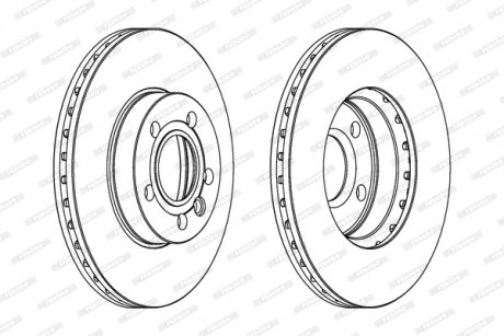Гальмівний диск FERODO DDF846C (фото 1)