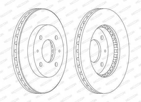 Тормозной диск FERODO DDF885C