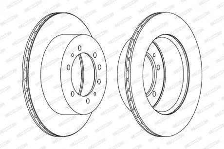 Диск тормозной FERODO DDF9761