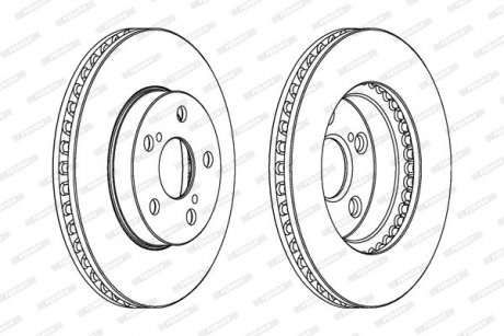 Диск тормозной FERODO DDF992