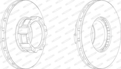 Диск тормозной FERODO FCR162A