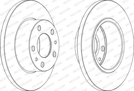 Тормозной диск FERODO FCR195A