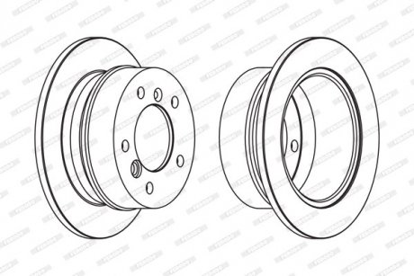 Диск гальмівний FERODO FCR230A
