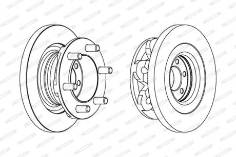 Диск тормозной FERODO FCR313A (фото 1)