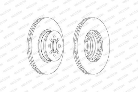 Гальмівний диск FERODO FCR335A