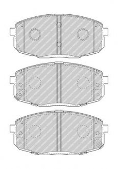 Гальмівні колодки, дискові FERODO FDB5038