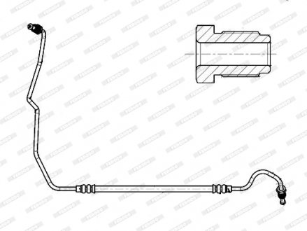 Тормозной шланг FERODO FHY3354 (фото 1)