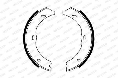 Тормозные колодки, барабанные FERODO FSB4003
