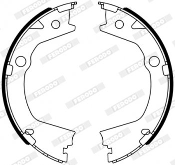 Гальмівні колодки, барабанні FERODO FSB4318