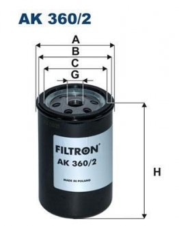 Фильтр воздуха FILTRON AK3602