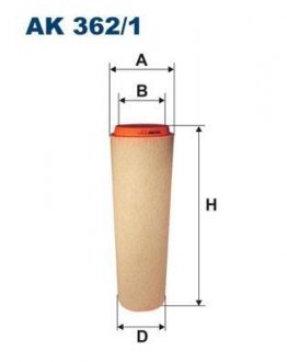 Воздушный фильтр AK362/1 FILTRON AK3621