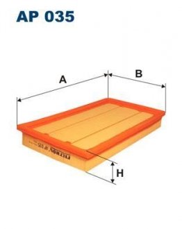 Фільтр повітря FILTRON AP035