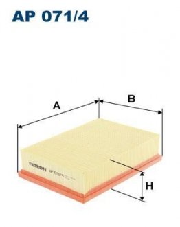 Фільтр повітря FILTRON AP0714 (фото 1)