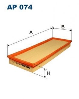 Фільтр повітря FILTRON AP074 (фото 1)