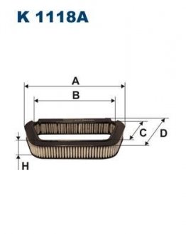 Фильтр салона FILTRON K1118A