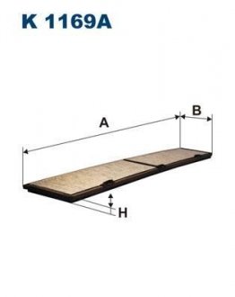 Фільтр салону FILTRON K1169A (фото 1)