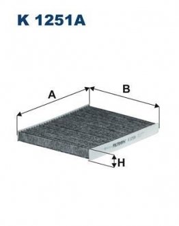 Фильтр салона FILTRON K1251A