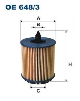 Масляный фильтр OE648/3 FILTRON OE6483