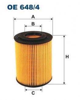 Масляный фильтр OE648/4 FILTRON OE6484